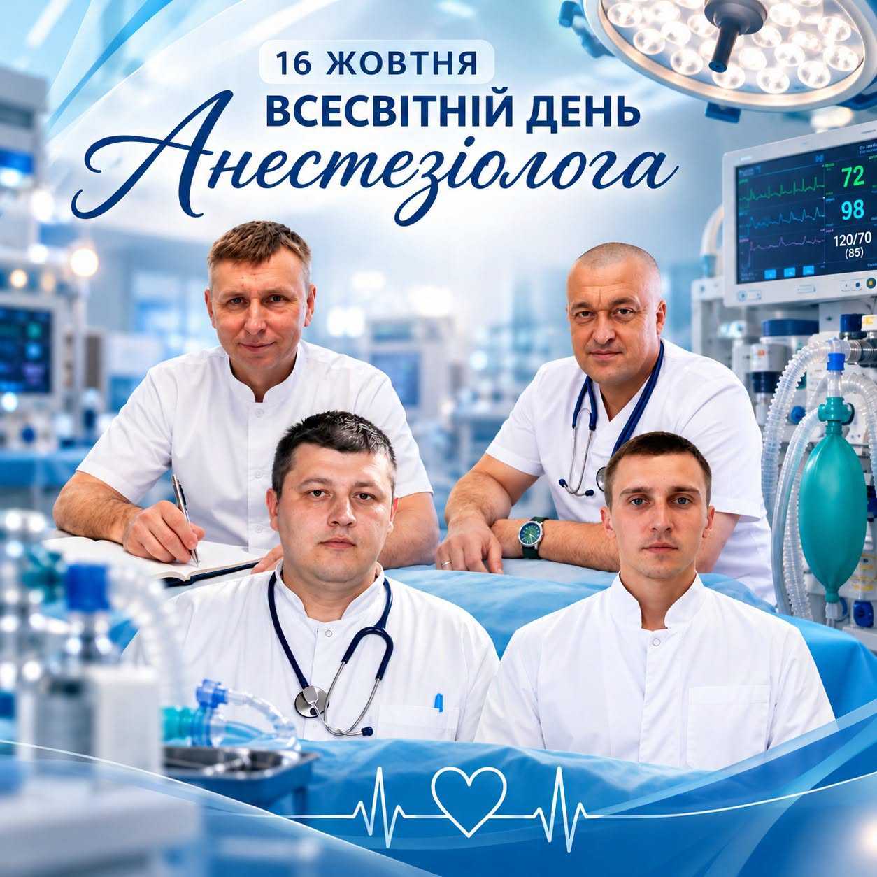 16 жовтня — Всесвітній день анестезіолога